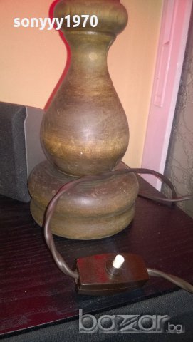 ретро-нощна лампа-внос швеицария 50/30см-от швеицария, снимка 6 - Антикварни и старинни предмети - 9002179