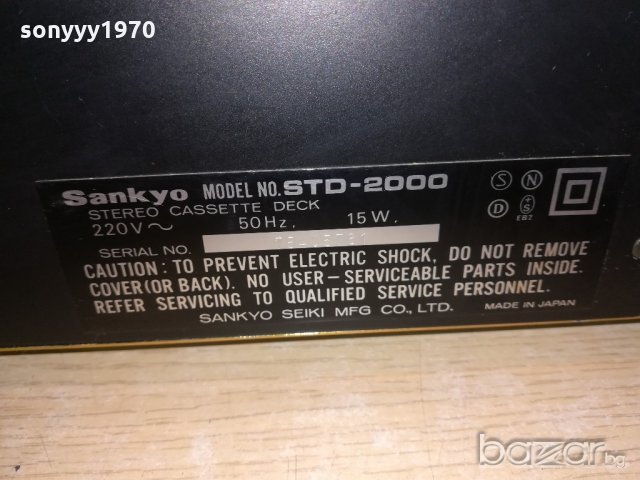 sankyo std-2000-made in japan-внос швеицария, снимка 18 - Декове - 21324076