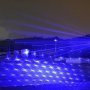 Мощен акумулаторен син лазер 2000mW с 5 приставки пука балон пали клечка кибрит изгаря силен зелен, снимка 8