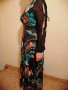 Красива макси рокля с флорални мотиви, снимка 2