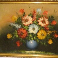 Продавам картини с цветя с маслени бои върху платно , снимка 4 - Картини - 23578048