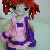 Кукла плетена играчка кукла Анита, снимка 2 - Кукли - 14736125