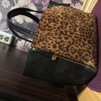Уникална чанта с леопардов принт , снимка 14 - Чанти - 25546656