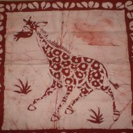  Калъфка за възглавница в техника батик-жираф, снимка 10 - Спално бельо - 18128354