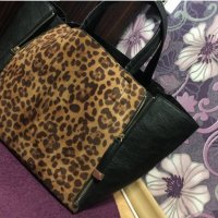 Уникална чанта с леопардов принт , снимка 11 - Чанти - 25546656