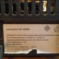 TELEFUNKEN concerto hifi-4040, снимка 7 - Ресийвъри, усилватели, смесителни пултове - 21576671