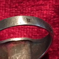 Немски сребърен мемориален пръстен Ritterkreuz, снимка 6 - Антикварни и старинни предмети - 16689963