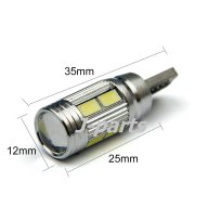 Лед крушки габарит T10 501 194 W5W 5630 LED Car 6 SMD + Canbus, снимка 3 - Аксесоари и консумативи - 16477315