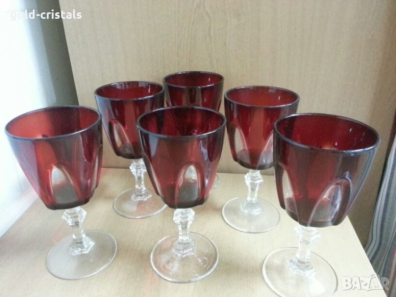 Френски кристални чаши за вино , снимка 1