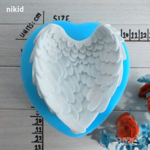 3D Големи извити ангелски крила криле цели силиконов молд форма калъп фондан гипс сапун калъп торта , снимка 2 - Форми - 21755644