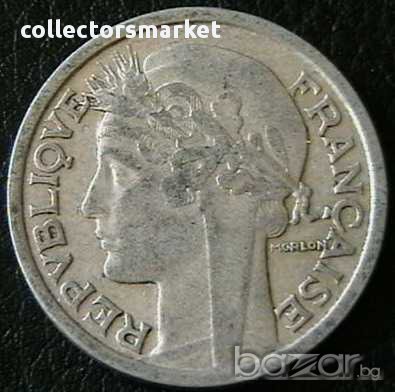 2 франка 1948 В, Франция, снимка 2 - Нумизматика и бонистика - 11704220
