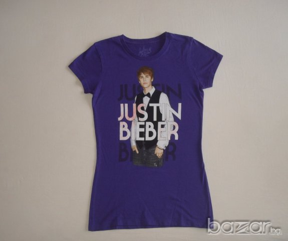  Justin Bieber,дамска или за девойка тениска, 158/164 см., снимка 3 - Детски тениски и потници - 16452346