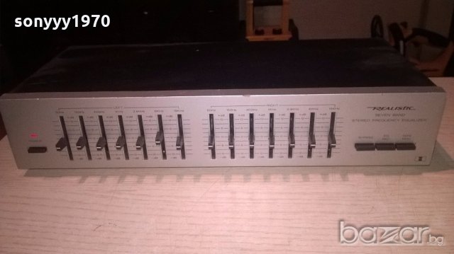realistic stereo equalizer-внос франция, снимка 6 - Ресийвъри, усилватели, смесителни пултове - 19992291