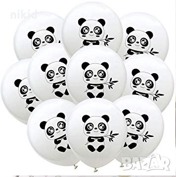 Панда Бамбук Обикновен надуваем латекс латексов балон парти хелий или газ, снимка 2 - Други - 24369053