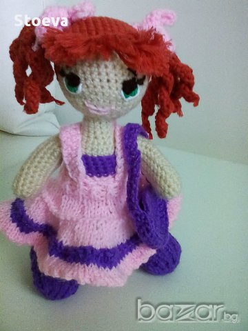 Кукла плетена играчка кукла Анита, снимка 2 - Кукли - 14736125