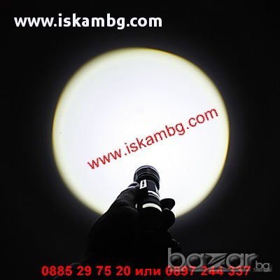 Cree Led Фенер Т6 - 12 см. - код 1835, снимка 4 - Екипировка - 12392109