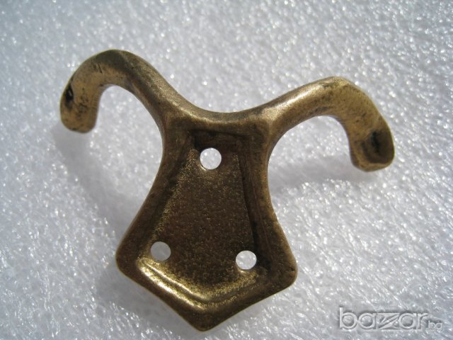 Стари месингови закачалки два броя, снимка 4 - Други - 20686455