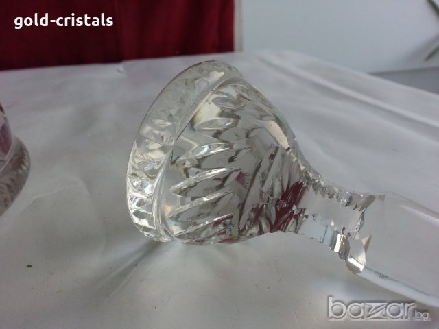 антикварна  кристална гарафа , снимка 3 - Антикварни и старинни предмети - 20721214