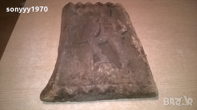 антика-стара дърворезба-old-43х39х5см-внос швеицария, снимка 2 - Антикварни и старинни предмети - 26170336