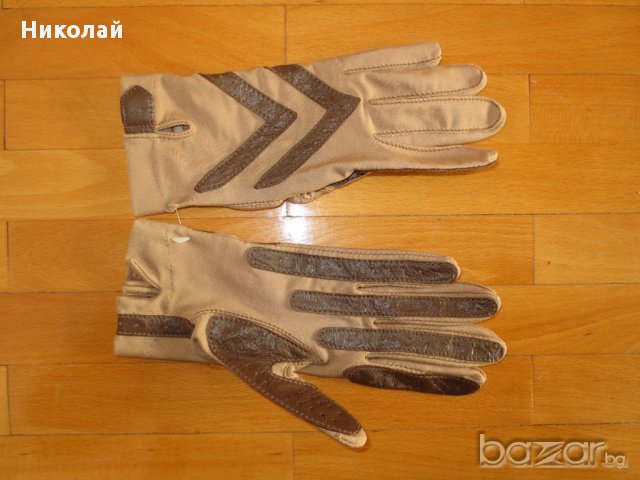 Isotoner Gloves 80s Vintage Brown 2, снимка 3 - Ръкавици - 17191955