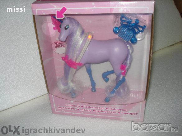 еднорог със светеща грива, снимка 2 - Рисуване и оцветяване - 12849636