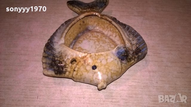 пепелник-риба-керамика-14х12х4см, снимка 4 - Антикварни и старинни предмети - 23439520