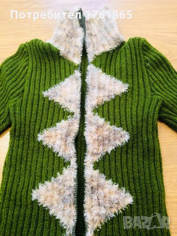Ръчно плетена жилетка, НОВА, снимка 3 - Жилетки - 22758210