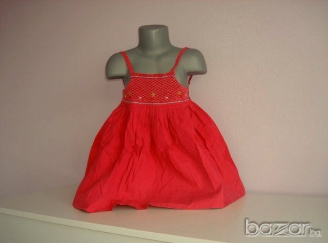 Красива детска рокля за повод и не само,086 см. 