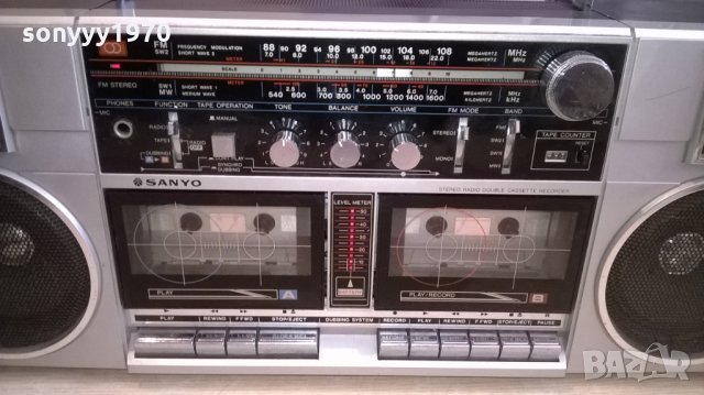 sanyo m-w2k-made in japan-внос швеицария, снимка 9 - Радиокасетофони, транзистори - 25111310