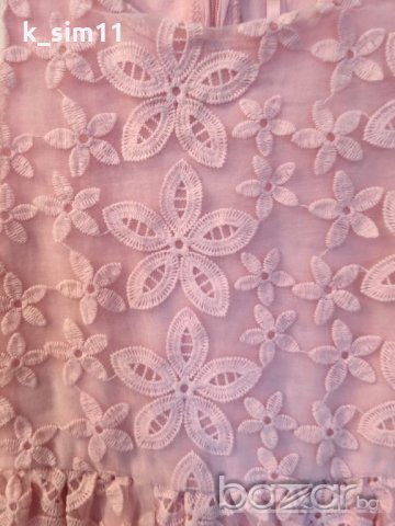 2 бр. розови дантелени рокли за 5 и 6 г , снимка 4 - Детски рокли и поли - 19259209
