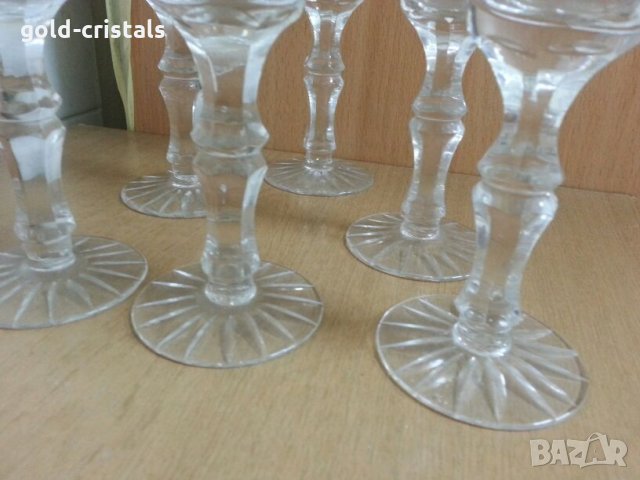  кристални чаши , снимка 9 - Антикварни и старинни предмети - 22297268