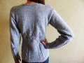 Ръчно плетена блуза с интересна плетка, снимка 3
