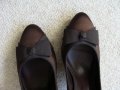 Jones Brown нови елегантни кафяви сатенени обувки №40 , снимка 3