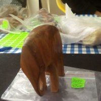 Дървен слон-3499, снимка 2 - Други ценни предмети - 23593560