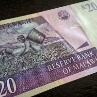 Банкнота - Малави - 20 квача UNC | 2007г., снимка 2 - Нумизматика и бонистика - 25737734