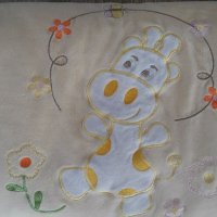 Плюшено бебешко одеяло, порт бебе в перфектно състояние, снимка 4 - Спално бельо и завивки - 19312106