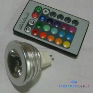 ХИТ цена!Светодиодна лампа 220V/W037 RGB E27, MR16, снимка 1 - Лед осветление - 9903681