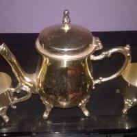 златна кана с две чаши за кафе или колекция-внос швеицария, снимка 3 - Колекции - 25343905