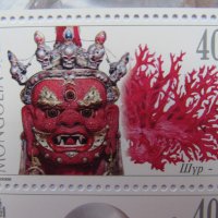 Блок марки Съкровищата на Монголия, 2017, Монголия, снимка 10 - Филателия - 18955661