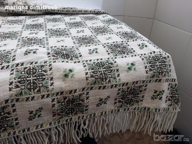покривка за маса с две лица жакард , снимка 1