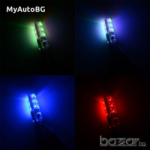 LED габаритни крушки т10 с дистанционно управление цветни, снимка 4 - Аксесоари и консумативи - 20868942