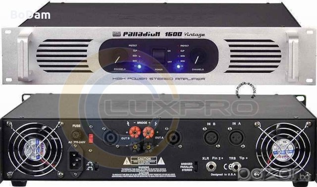 Усилвател DAP Audio Palladium P-1600, снимка 3 - Ресийвъри, усилватели, смесителни пултове - 21124538