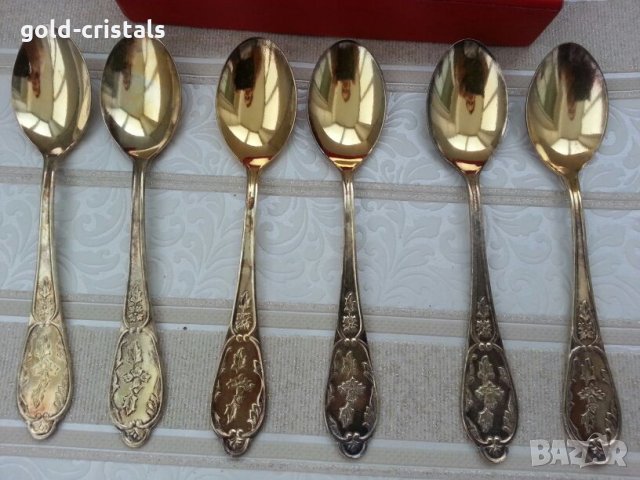  руски позлатени лъжички, снимка 9 - Антикварни и старинни предмети - 22900452