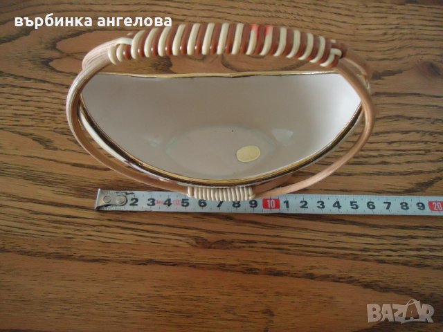 Кошничка от керамика и дърво, снимка 5 - Декорация за дома - 21574138