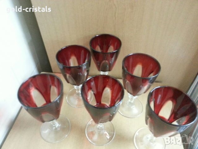 Френски кристални чаши за вино , снимка 9 - Антикварни и старинни предмети - 22117719