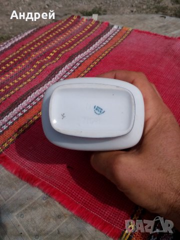 Стара порцеланова каничка сувенир, снимка 6 - Антикварни и старинни предмети - 22822295