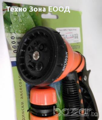 Воден пистолет 7 функции с конектор, HERLY 7F, снимка 2 - Градинска техника - 18121668