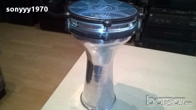 PARTY TIME-Тарамбука нова иноксова/метална 32х22 см-с врътки, снимка 10 - Ударни инструменти - 15733470