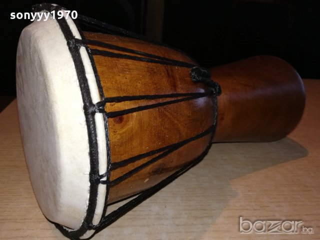дървена тарамбука с оплетка-внос швеицария-30х17см, снимка 11 - Ударни инструменти - 20249922