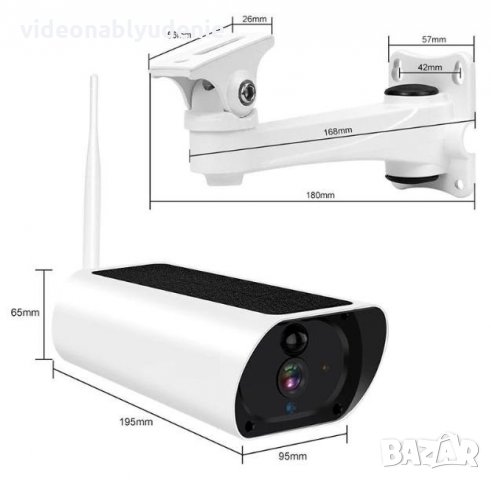 Метална Водоустойчива Безжична WiFi FULL HD Камера 4х18650 Батерии 4xZoom Говор КартаСлот PIR Сензор, снимка 10 - IP камери - 25902954